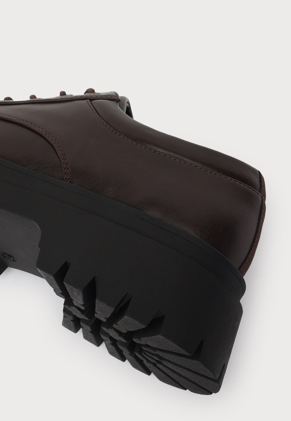 Unisex lace-up trainers - dark brown