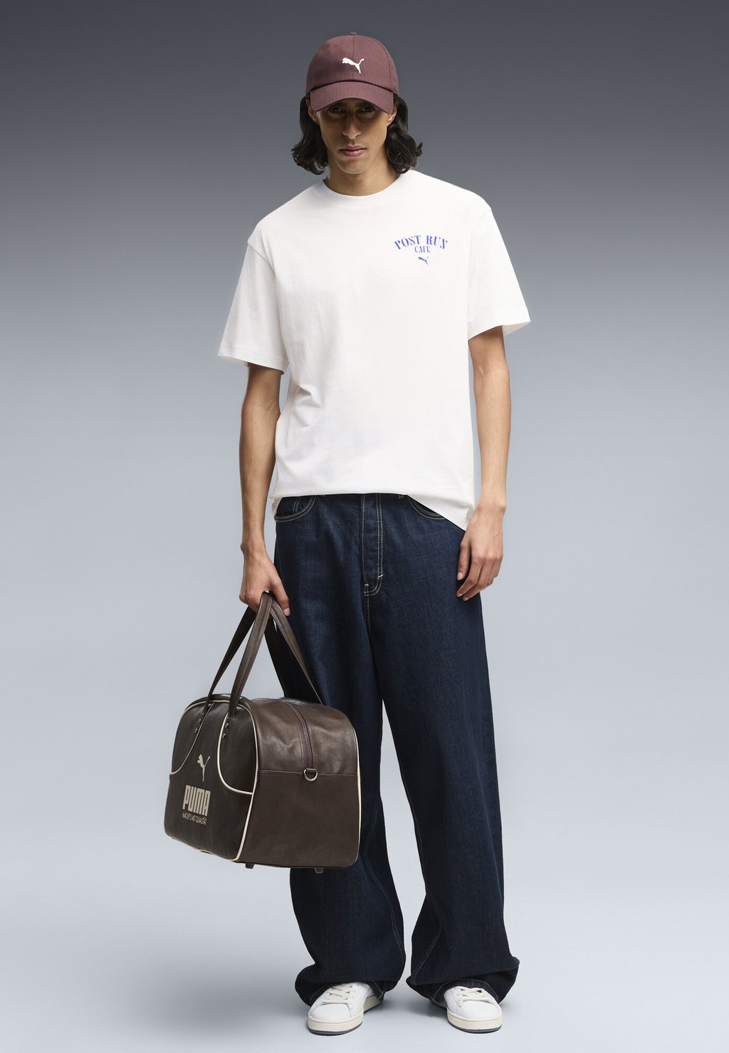 Relaxed fit printed T-shirt with graphic - white