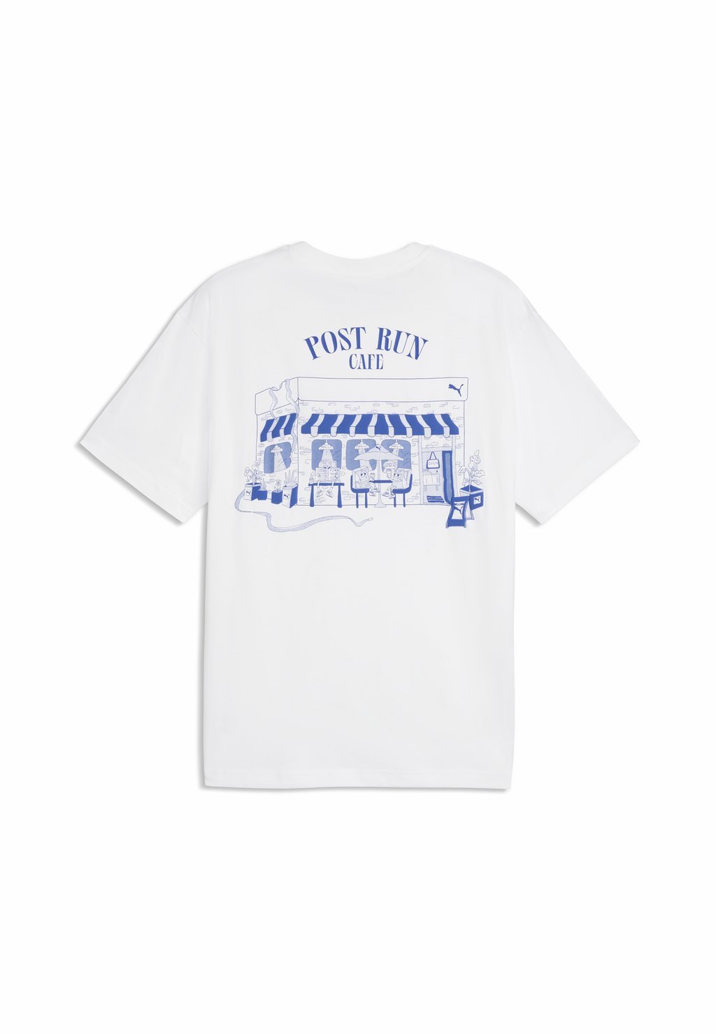 Relaxed fit printed T-shirt with graphic - white