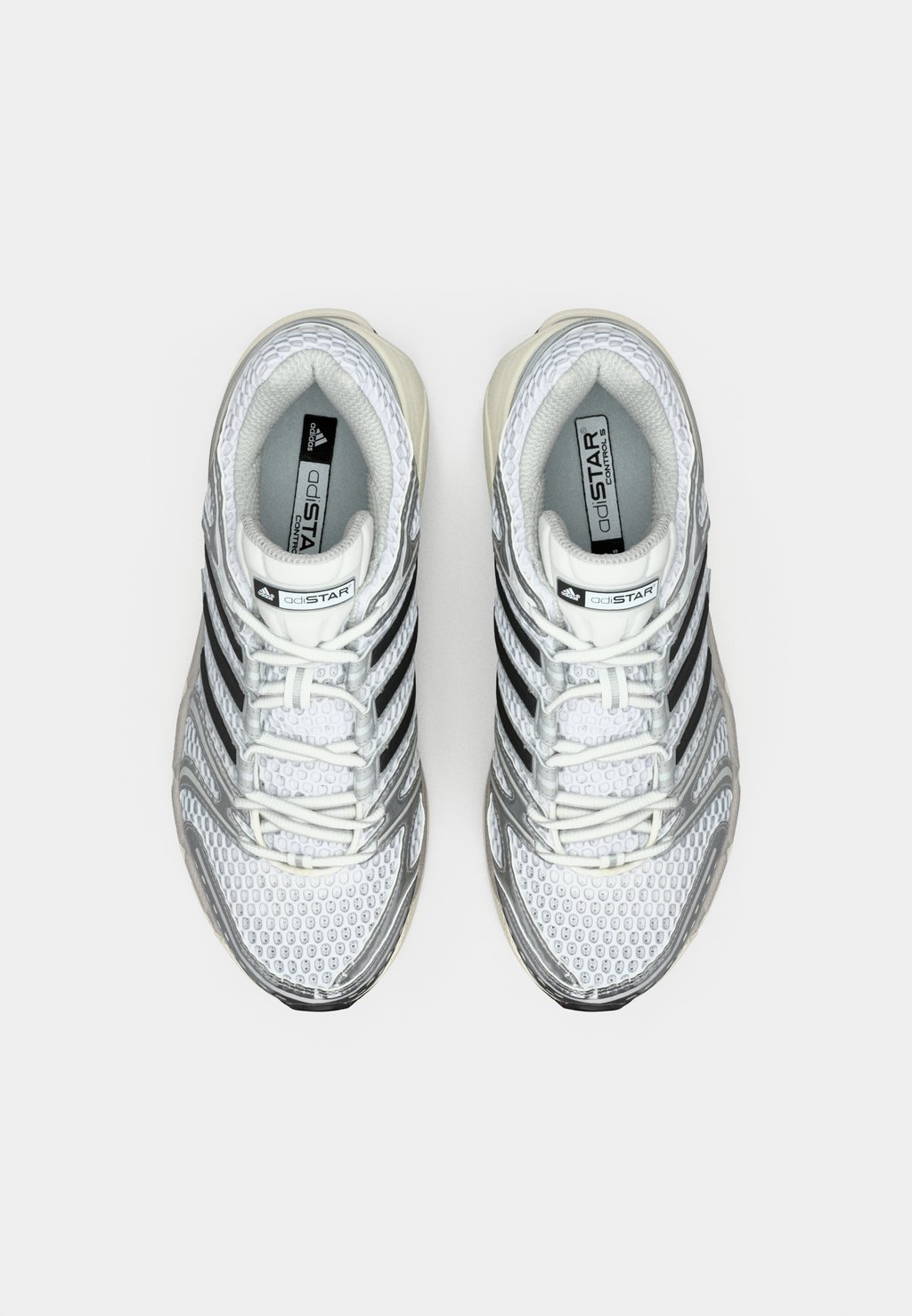 Unisex retro running low-top trainers - silver-coloured metallic/grey one/core black