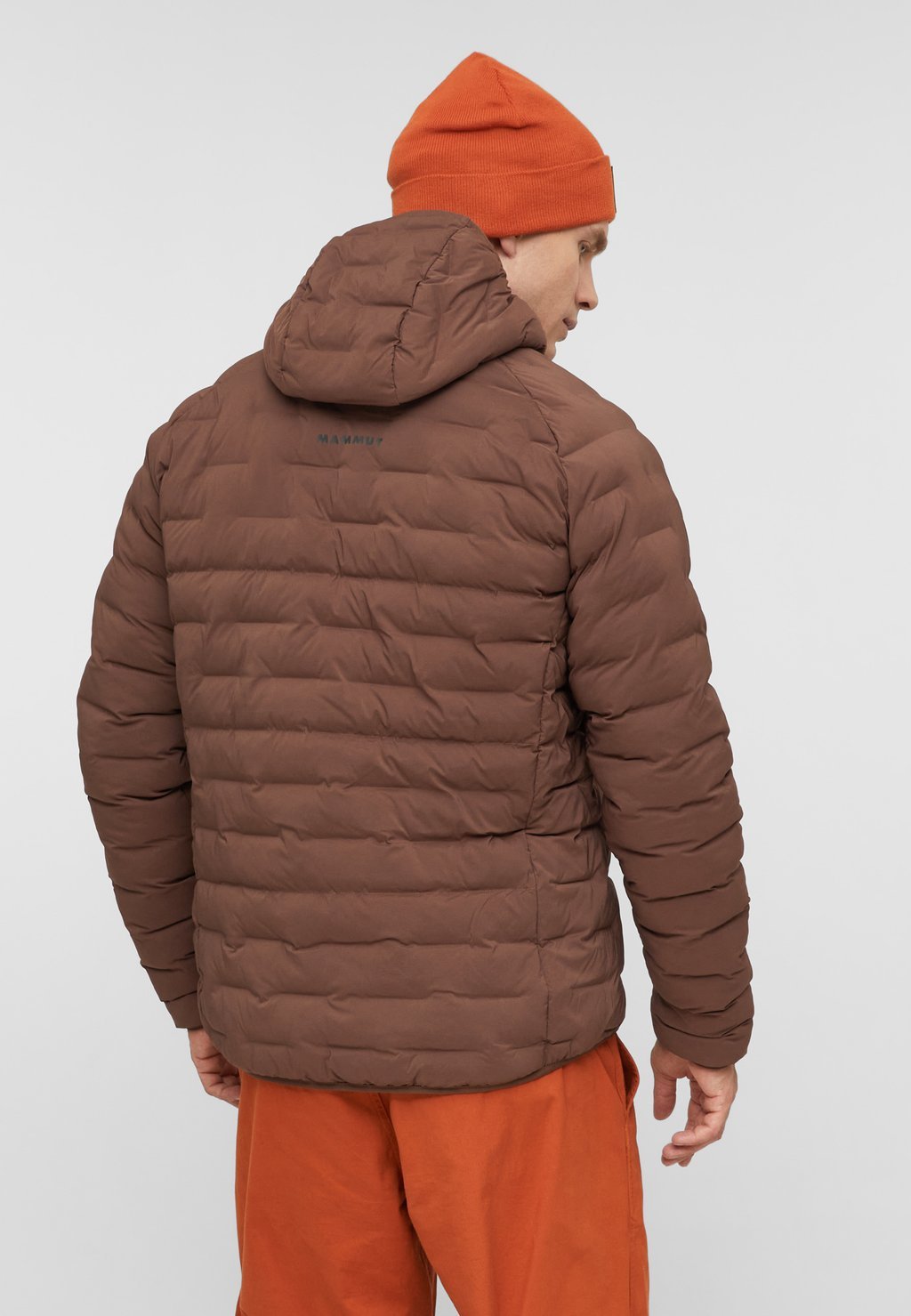 Men's hooded winter jacket - soil
