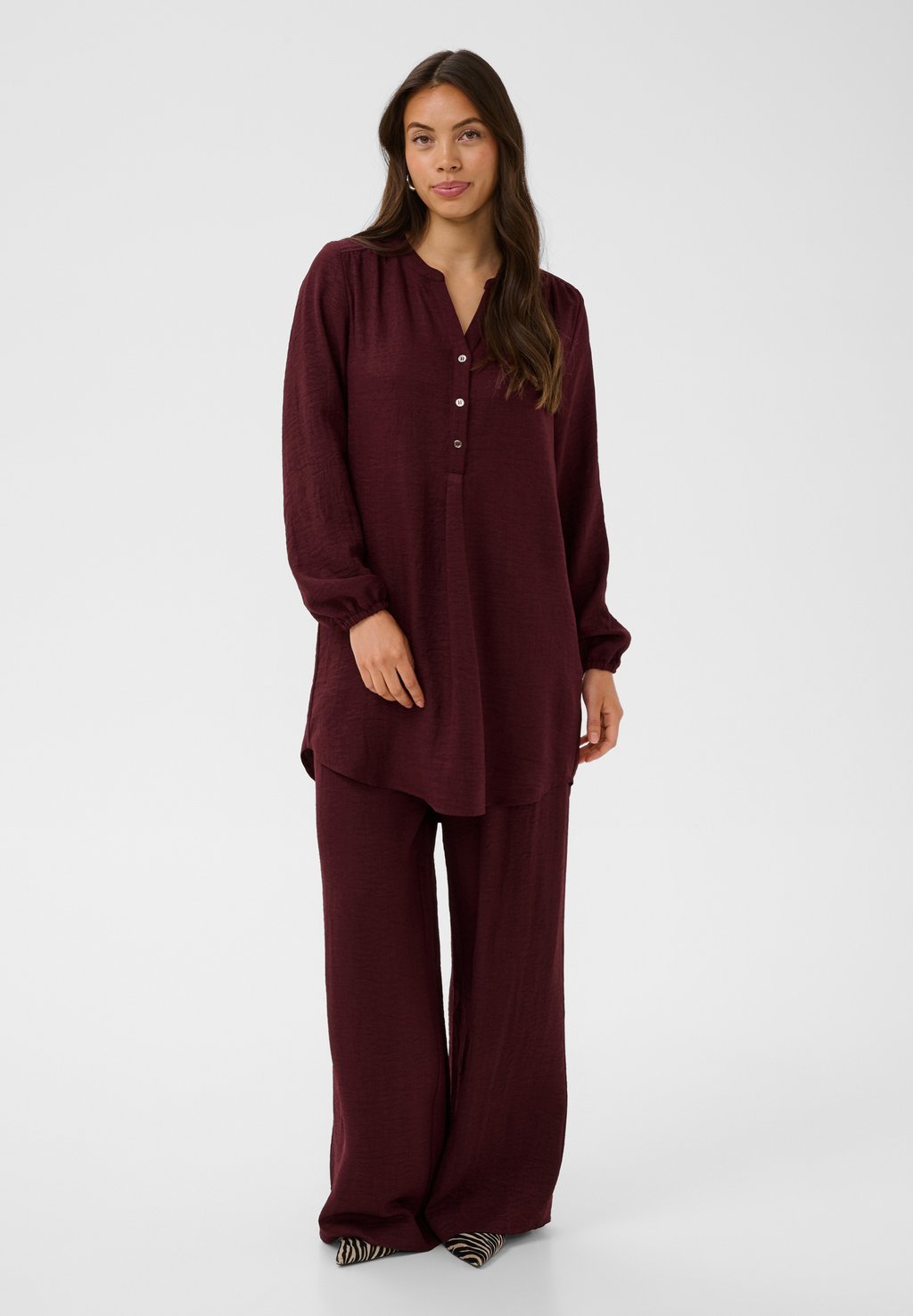 Trousers - windsor wine melange