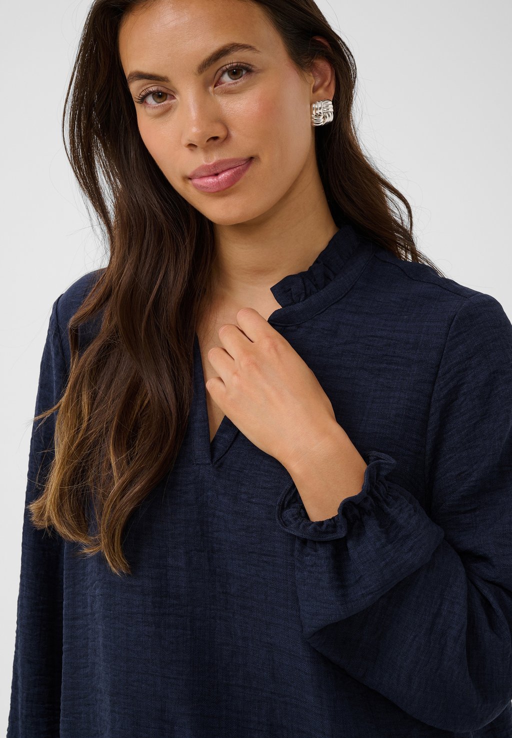 Blouse - bellwether blue melange